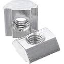 T-Nuts M3 M4 M5 for 3D Printer Sliding T Slot T-Nut for 2020 and 2040 Series Aluminium Extrusion Profile, Carbon Steel Zinc-Plated (10, M3)