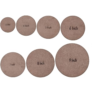 T One Woods Plain Round MDF Coasters