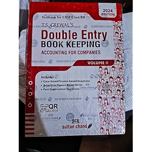 ts grewal39s double entry book keeping vol2 - accounting for companies textbook for cbse class 12 2024-25 examination