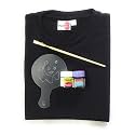 T-Shirt with Fabric Paints Paint Brush and