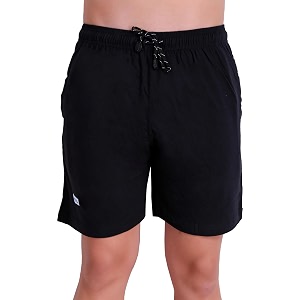 t t cotton blend shorts for men  regular fit  elasticated amp zipper  2 sided pockets amp 1 back pocket  solid  above knee length bermuda short  ideal for casual outings