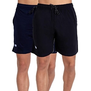 t t cotton blend shorts for men  regular fit  elasticated amp zipper  2 sided pockets amp 1 back pocket  solid  above knee length bermuda short  ideal for casual outings