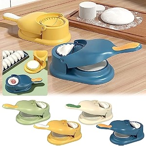 2 in 1 dumpling maker ghughra momos maker machine skin press mould for gujiya ghughra mould machine kitchen dumpling making tool with dumpling puri maker assorted color