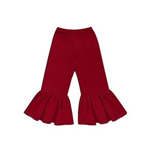 atun all things uber nice girls high rise regular elasticated waistband casual ruffle pants maroon