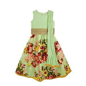 atun all things uber nice girl39s polyester readymade printed lehenga choli set  ethnic wear clothing set for festival occasions