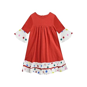 atun all things uber nice girls knee length cotton empire waist casual dress