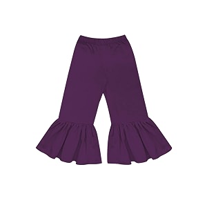 atun all things uber nice girls high rise regular elasticated waistband casual ruffle pants purple