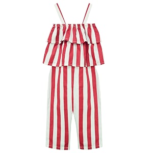 atun all things uber nice girls long length striped cotton jumpsuit  one piece dress