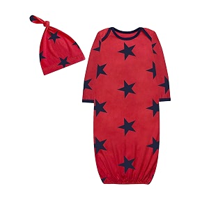 atun all things uber nice kid39s cotton checkered full length gown with knot hat set