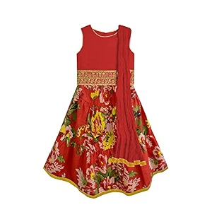 atun all things uber nice girl39s polyester readymade printed lehenga choli set  ethnic wear clothing set for festival occasions