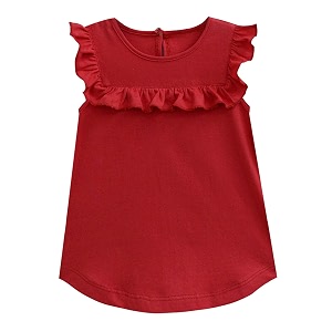 atun all things uber nice girl39s solid regular top gtop mdg_maroon 0-3 months