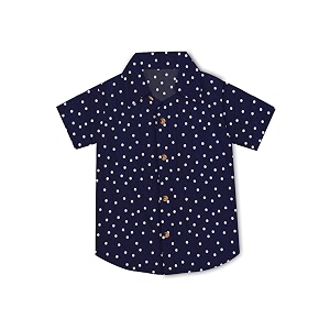 atun all things uber nice boy39s cotton regular fit full sleeve polka dot shirt  casual trendy soft fabric collar neck shirt