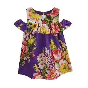 atun all things uber nice girls cotton empire waist knee length sleeveless casual dress