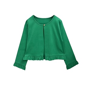 atun all things uber nice girls solid cotton cardigan  round neck standard length jacket