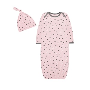 atun all things uber nice kid39s cotton checkered full length gown with knot hat set