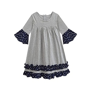 atun all things uber nice girls knee length cotton empire waist casual dress
