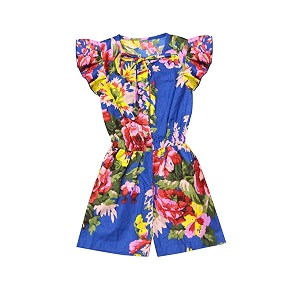 atun all things uber nice girls floral printed cotton above the knee jumpsuit