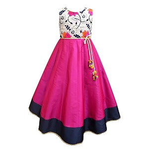 atun all things uber nice girls maxi embroidered sleeveless anarkali gown dress  traditional ethnic wear gown for festival and special occasions