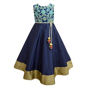 atun all things uber nice girls maxi embroidered sleeveless anarkali gown dress  traditional ethnic wear gown for festival and special occasions