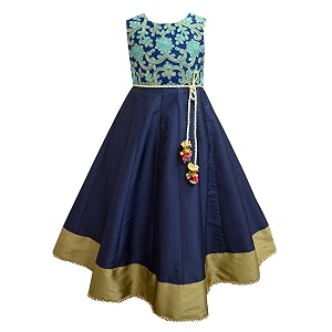 atun all things uber nice girls maxi embroidered sleeveless anarkali gown dress  traditional ethnic wear gown for festival and special occasions
