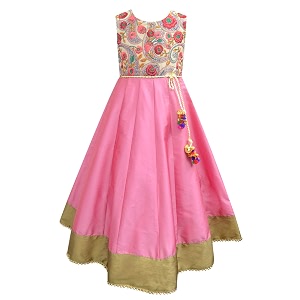 atun all things uber nice girls maxi embroidered sleeveless anarkali gown dress  traditional ethnic wear gown for festival and special occasions