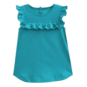 atun all things uber nice girls solid casual top teal