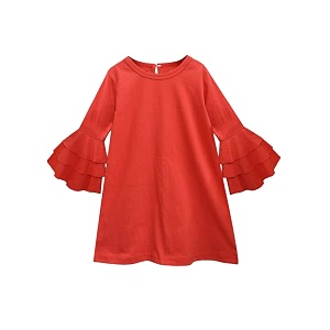 atun all things uber nice cotton a-line casual dress gdrs isb red 13-14 years