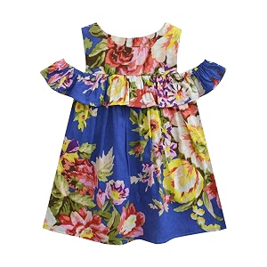atun all things uber nice girls cotton empire waist knee length sleeveless casual dress