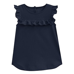 atun all things uber nice girl39s solid regular top gtop mdg_navy 6-12 months