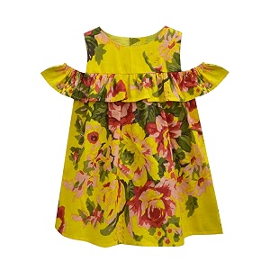 atun all things uber nice girls cotton empire waist knee length sleeveless casual dress