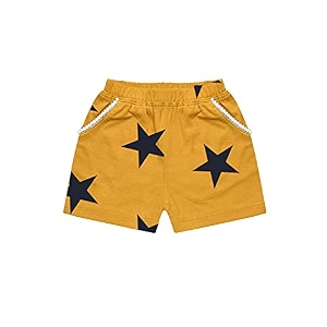 atun all things uber nice girl39s boho shorts gsht bho_mustard-navy_8-9 years