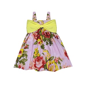 atun all things uber nice girls cotton shoulder strap empire mini party dress with bow