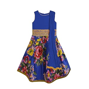 atun all things uber nice girl39s polyester readymade printed lehenga choli set  ethnic wear clothing set for festival occasions