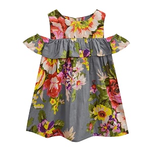 atun all things uber nice girls cotton empire waist knee length sleeveless casual dress