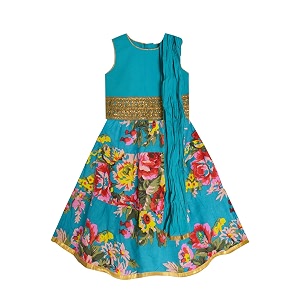 atun all things uber nice girl39s polyester readymade printed lehenga choli set  ethnic wear clothing set for festival occasions