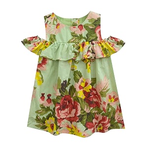 atun all things uber nice girls cotton empire waist knee length sleeveless casual dress
