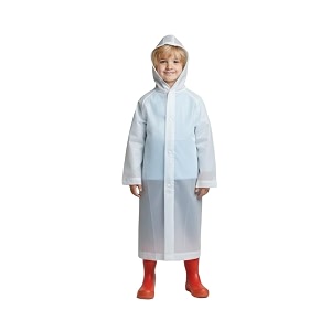 atun all things uber nice kids waterproof hooded long raincoat for boys  single layer rain protection with front button closure  lightweight bright color school rainwear for 614 years