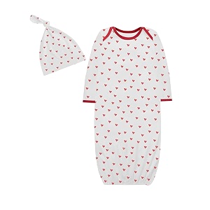 atun all things uber nice kid39s cotton checkered full length gown with knot hat set