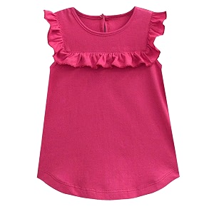 atun all things uber nice girl39s solid regular top gtop mdg_fuchsia 3-6 months