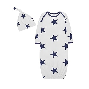 atun all things uber nice kid39s cotton checkered full length gown with knot hat set
