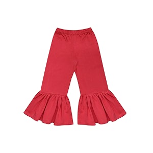 atun all things uber nice girls high rise regular elasticated waistband casual ruffle pants red