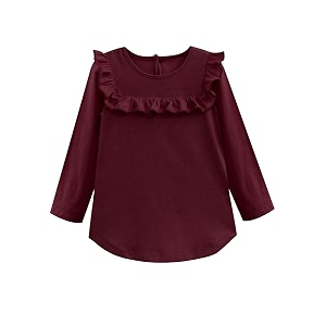 atun all things uber nice girls full sleeve casual t-shirt wine