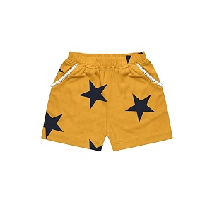 atun all things uber nice girl39s boho shorts gsht bho_mustard-navy_8-9 years