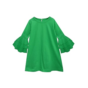atun all things uber nice girls cotton a-line knee length long sleeve casual dress
