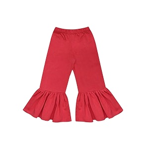 atun all things uber nice girls high rise regular elasticated waistband casual ruffle pants red