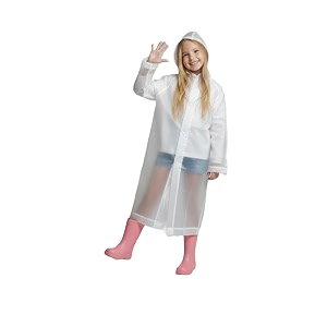 atun all things uber nice kids waterproof hooded long raincoat for girls  single layer rain protection with front button closure  lightweight bright color school rainwear for 614 years