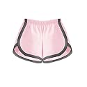 A.T.U.N. (ALL THINGS UBER NICE) Baby-Girl's Hotpants Regular Cotton Shorts (GSHT HOL_Soft Pink-Charcoal Grey2_1-2 Years)