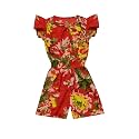A.T.U.N. (ALL THINGS UBER NICE) Girls Floral Printed Cotton Above The Knee Jumpsuit