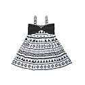 A.T.U.N. (ALL THINGS UBER NICE) Girls Cotton Shoulder Strap Empire Mini Party Dress with Bow