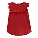 A.T.U.N. (ALL THINGS UBER NICE) Girl's Solid Regular Top (GTOP MDG_Maroon 0-3 Months)